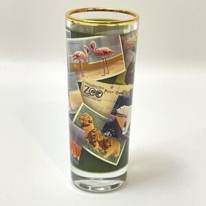 The Philadelphia‎ Zoo 4" Shot Glass Shooter Souvenir Animals Park Pennsylvania